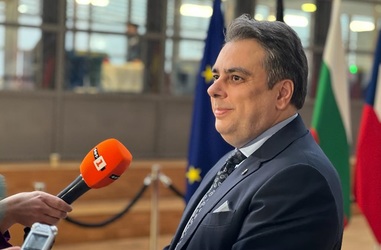 Asen Vassilev, Minister of Finance of Bulgaria, at the Economic and Financial Affairs Council on 8 December 2023 in Brussels. 