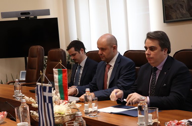 Meeting between the Minister of Finance Mr. Asen Vassilev and the Minister of the State of Greece Mr. Stavros Papastavrou